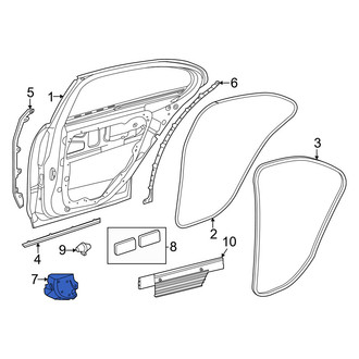 Mercedes-Benz OE - Rear Left Door Panel Insulation