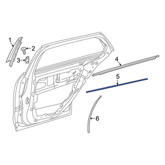 Mercedes-Benz OE - Front Left Door Reveal Molding