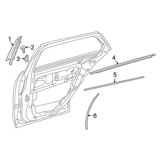 Mercedes-Benz OE - Rear Door - Exterior Trim