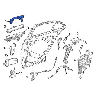 Mercedes-Benz OE - Front Right Outer Exterior Door Handle