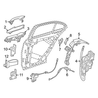 Mercedes-Benz OE - Rear Door - Lock & Hardware