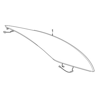 Mercedes-Benz OE - Back Glass - Glass