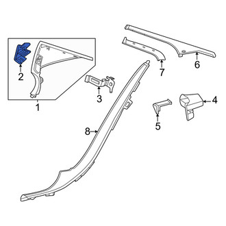 Mercedes-Benz OE - Left Quarter Panel Trim Cap