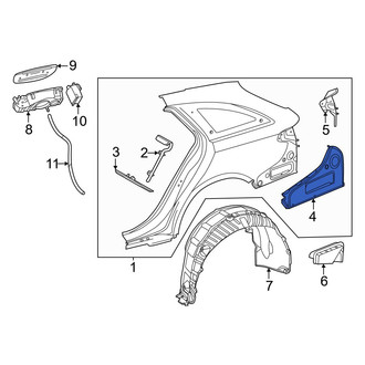 Mercedes-Benz OE - Rear Left Quarter Panel Extension