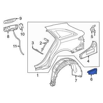 Mercedes-Benz OE - Rear Right Quarter Panel Vent
