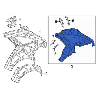 Mercedes-Benz OE - Rear Left Outer Quarter Panel