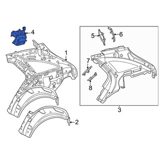 Mercedes-Benz OE - Left Body C-Pillar