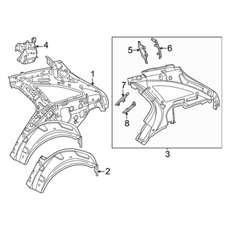 Mercedes-Benz OE - Quarter Panel - Inner Structure
