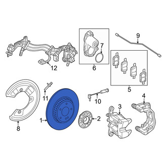Mercedes-Benz OE - Rear Disc Brake Rotor