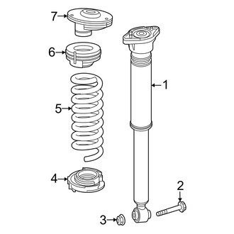 Mercedes-Benz OE - Rear Suspension - Shocks & Components (W/O Air Suspension)