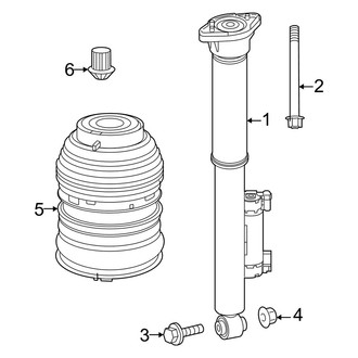 Mercedes-Benz OE - Rear Suspension - Shocks & Components (With Air Suspension)
