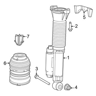 Mercedes-Benz OE - Rear Suspension - Shocks & Components (With Air Suspension), (Wagon)