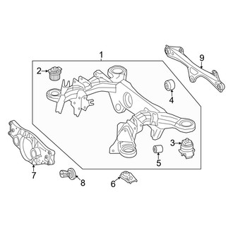 Mercedes-Benz OE - Rear Suspension - Suspension Mounting