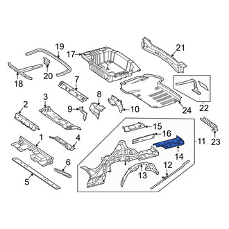 Mercedes-Benz OE - Rear Right Outer Floor Extension