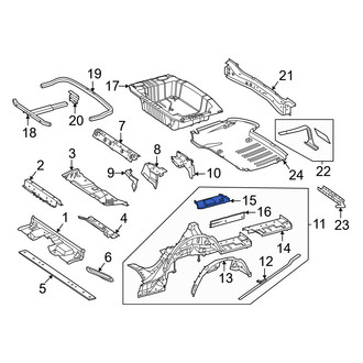 Mercedes-Benz OE - Rear Right Inner Floor Extension