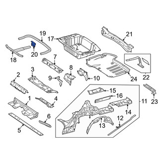 Mercedes-Benz OE - Rear Spare Tire Compartment Bracket
