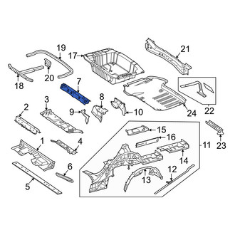 Mercedes-Benz OE - Rear Upper Floor Pan Crossmember