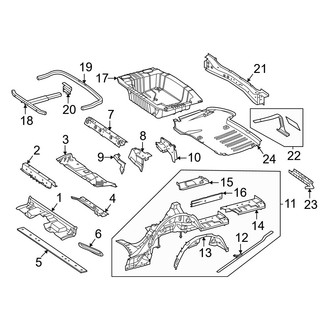 Mercedes-Benz OE - Rear Body & Floor - Floor & Rails