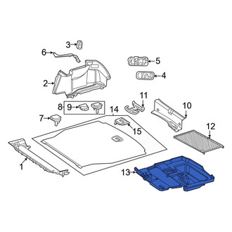 Mercedes-Benz OE - Rear Floor Storage Compartment