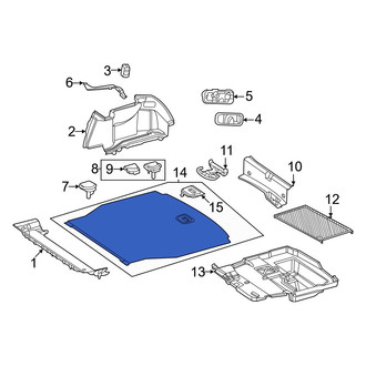 Mercedes-Benz OE - Rear Floor Cover Panel