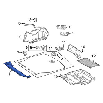 Mercedes-Benz OE - Rear Trunk Trim Panel