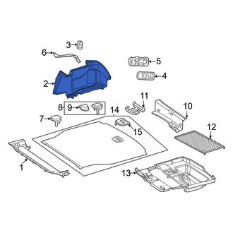 Mercedes-Benz OE - Rear Left Trunk Trim Panel