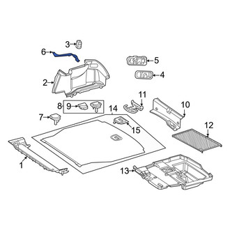 Mercedes-Benz OE - Rear Right Trunk Trim Panel Insert