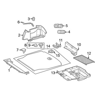 Mercedes-Benz OE - Rear Body & Floor - Interior Trim (Rear Body), (Sedan)