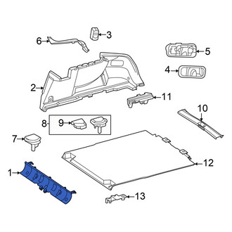 Mercedes-Benz OE - Rear Trunk Trim Panel