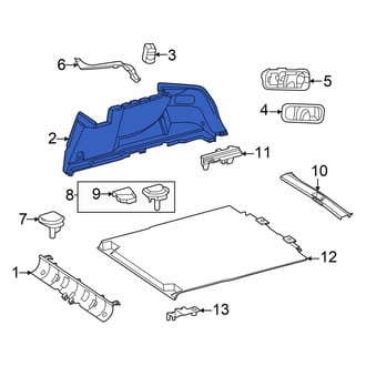 Mercedes-Benz OE - Rear Trunk Trim Panel