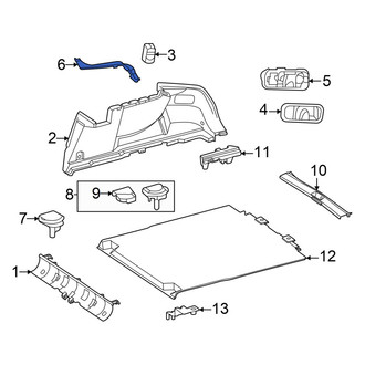 Mercedes-Benz OE - Rear Left Trunk Trim Panel Insert