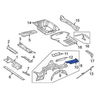 Mercedes-Benz OE - Rear Left Outer Floor Extension