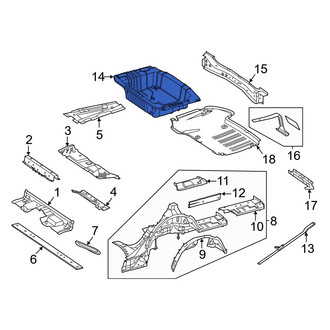 Mercedes-Benz OE - Rear Spare Tire Compartment