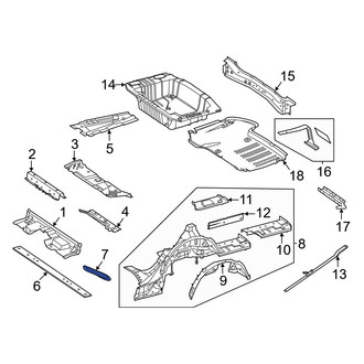 Mercedes-Benz OE - Rear Trunk Floor Access Cover
