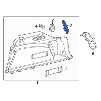 Mercedes-Benz OE - Rear Right Trunk Trim Panel Cap