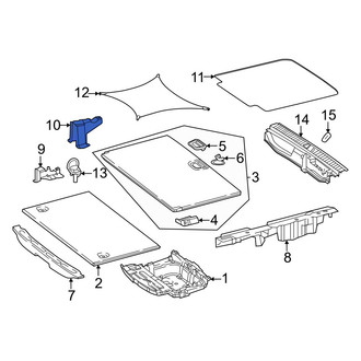 Mercedes-Benz OE - Rear Spare Tire Compartment Bracket