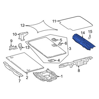 Mercedes-Benz OE - Rear Trunk Trim Scuff Plate