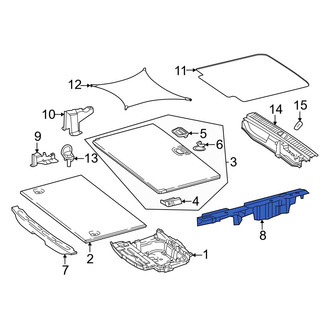 Mercedes-Benz OE - Rear Left Trunk Trim Panel