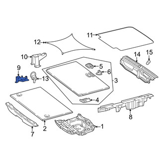 Mercedes-Benz OE - Front Left Spare Tire Compartment Bracket
