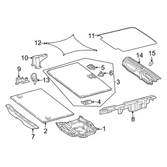 Mercedes-Benz OE - Rear Body & Floor - Interior Trim (Floor Trim), (Wagon)