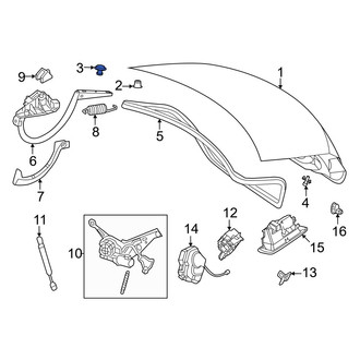 Mercedes-Benz OE - Rear Upper Deck Lid Stop Buffer