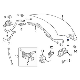 Mercedes-Benz OE - Rear Lower Deck Lid Stop Buffer