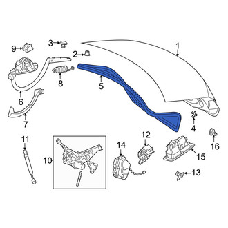 Mercedes-Benz OE - Rear Deck Lid Seal