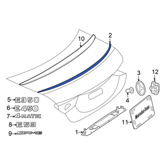 Mercedes-Benz OE - Rear Deck Lid Molding