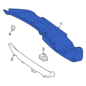 Mercedes-Benz OE - Rear Deck Lid Trim