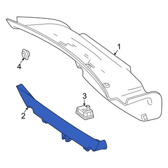 Mercedes-Benz OE - Rear Deck Lid Handle