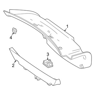 Mercedes-Benz OE - Trunk Lid - Interior Trim (Sedan)