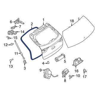 Mercedes-Benz OE - Rear Hatch Seal
