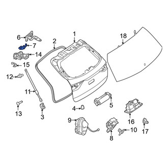 Mercedes-Benz OE - Rear Right Liftgate Hinge Bracket