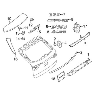 Mercedes-Benz OE - Lift Gate - Exterior Trim (Wagon)